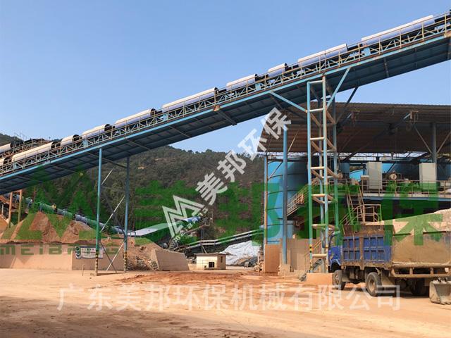 海南某砂場(chǎng)洗砂泥漿脫水視頻