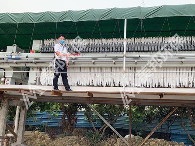 廣州花都某砂場洗砂脫水處理案例