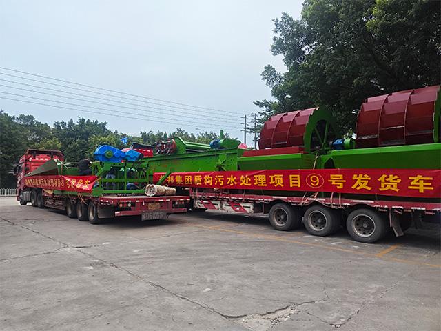 生產(chǎn)發(fā)貨繁忙有序  盾構(gòu)渣土泥漿處理項(xiàng)目再發(fā)三車(chē)