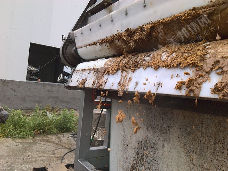 帶式壓榨機(jī)處理中藥渣脫水