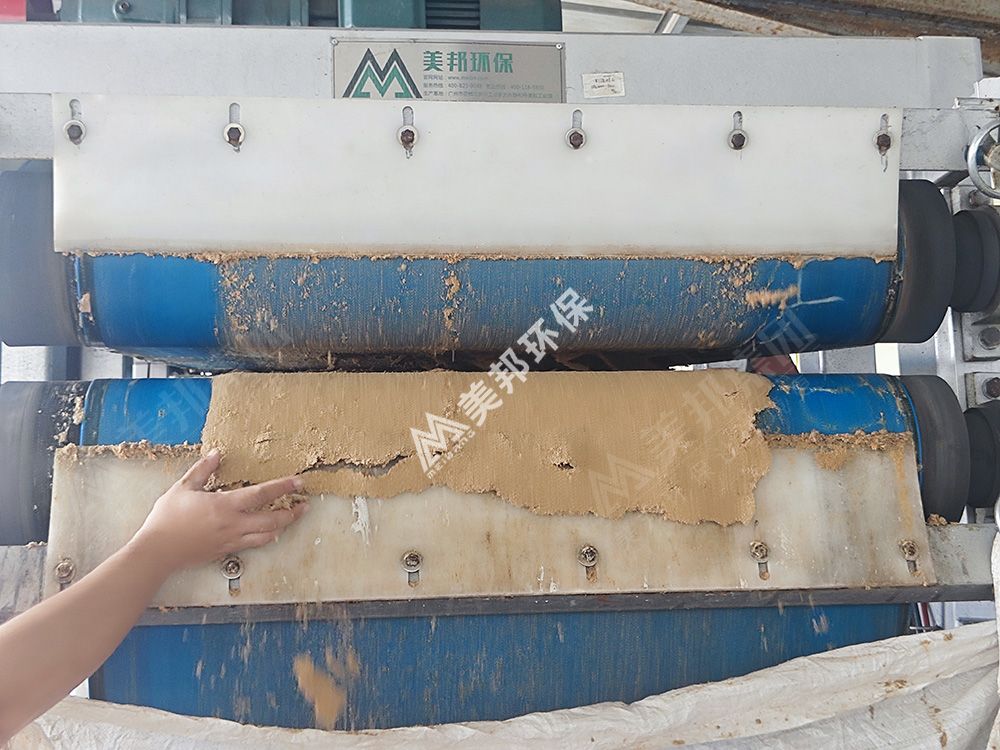 美邦帶式壓榨機(jī)處理后的啤酒糟 美邦帶式壓榨機(jī)處理后的啤酒糟