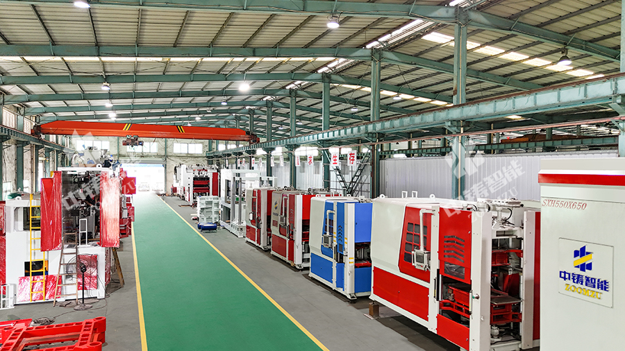 中鑄智能造型機(jī)生產(chǎn)車間